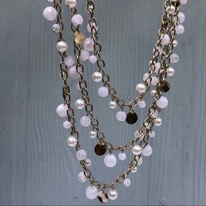 Long layered necklace